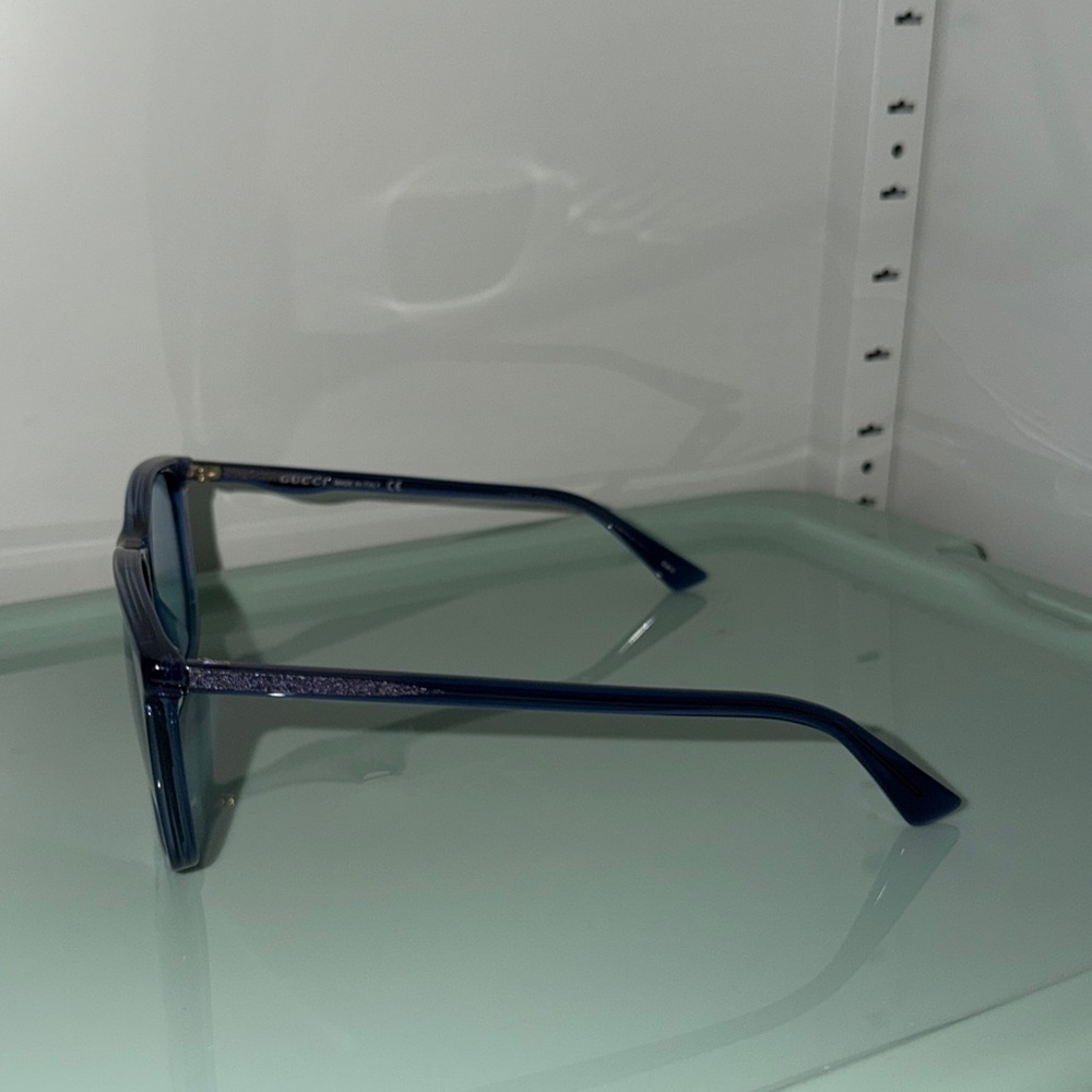 Gucci Blue Sunglasses round square - Picture 4 of 6